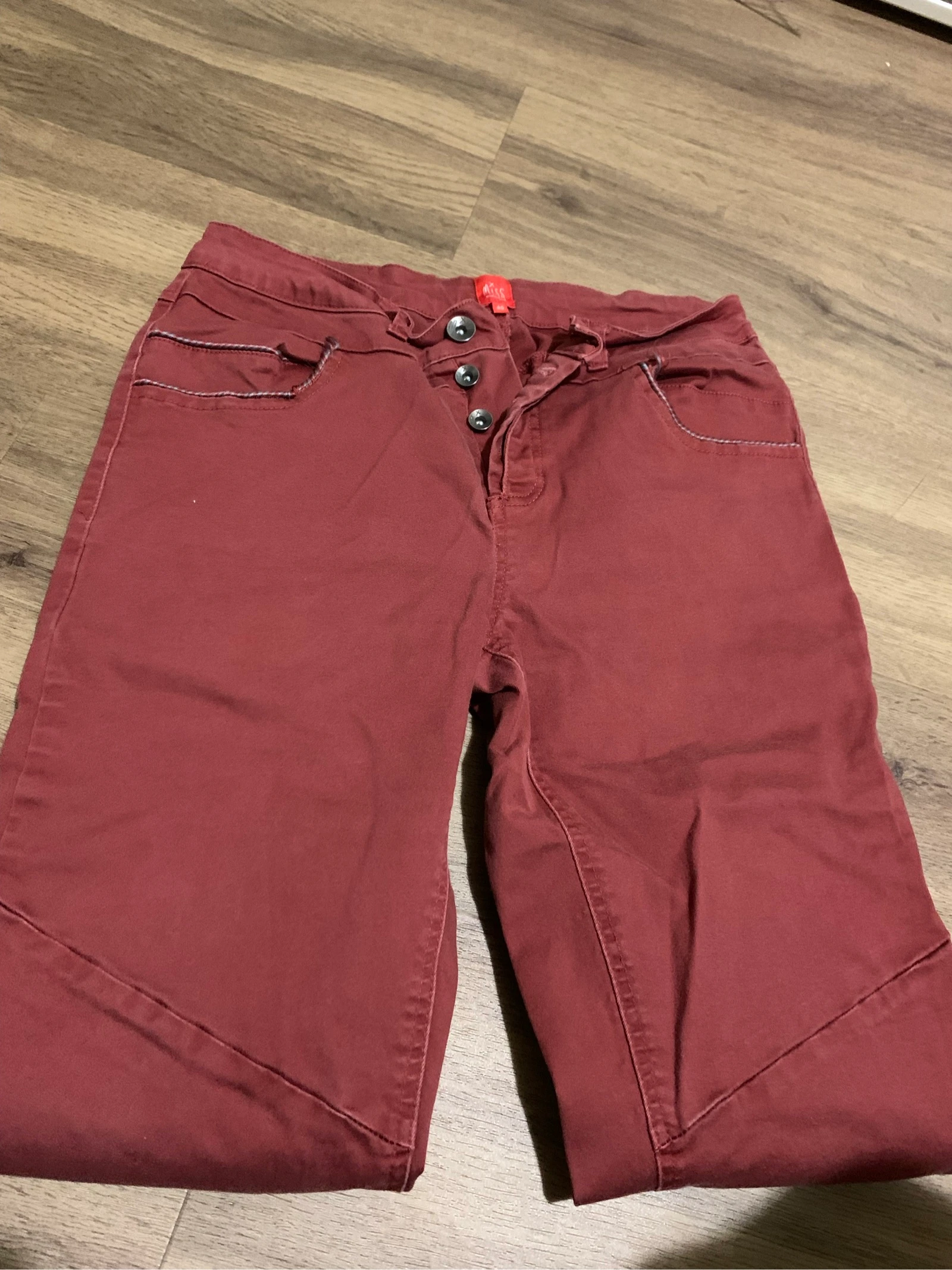Bordeaux kleurige broek Miss Captain 40 – photo 2